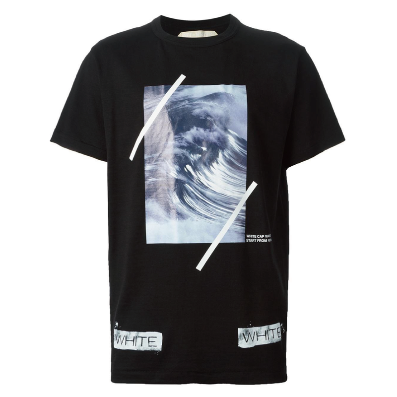 OFF WHITE WAVES TEE
