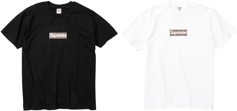 SUPREME 22SS X BURBERRY BOX LOGO TEE