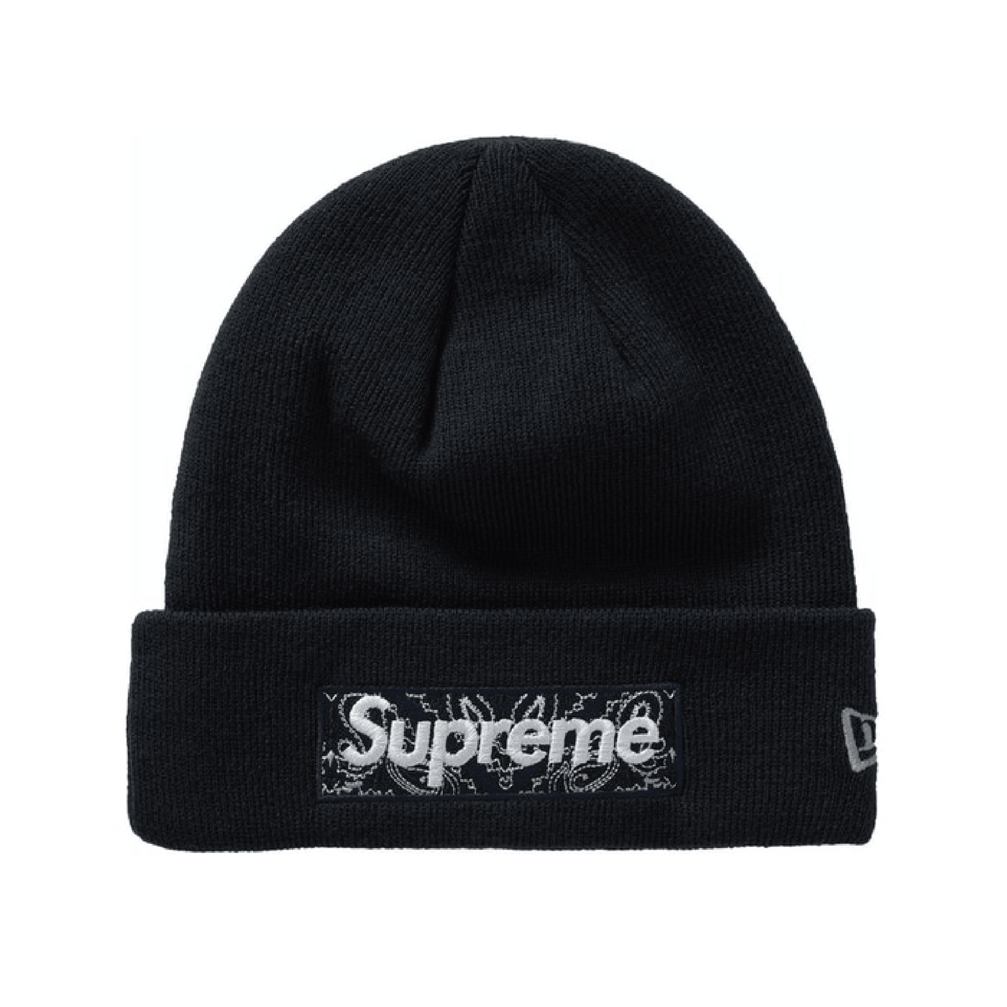 SUPREME 19FW NEW ERA BANDANA BOX BEANIE - CONCEPTSTOREHK