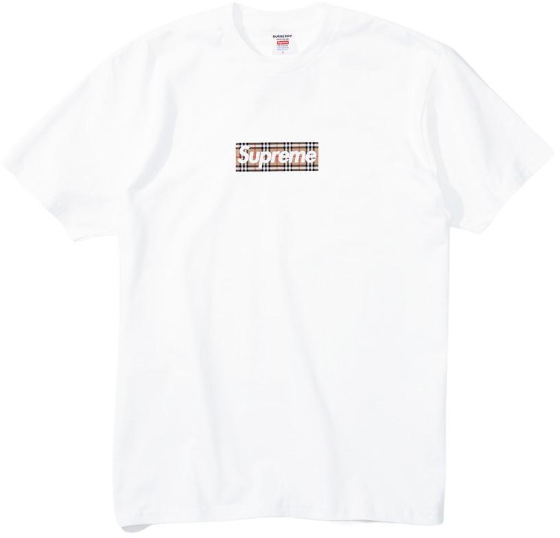 SUPREME 22SS X BURBERRY BOX LOGO TEE