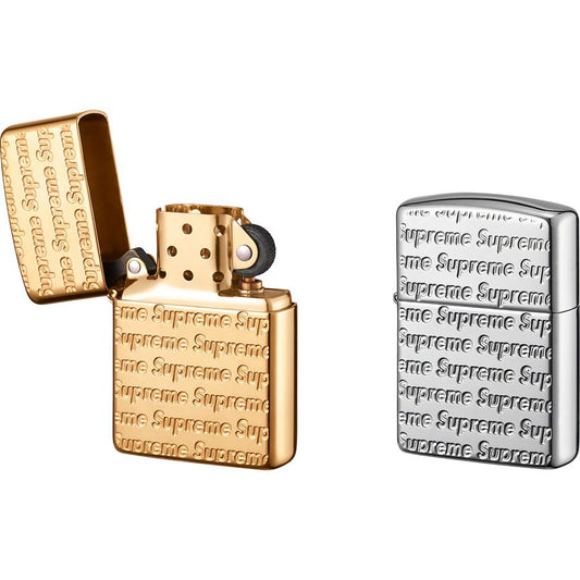 SUPREME 22FW REPEAT ENGRAVED ZIPPO