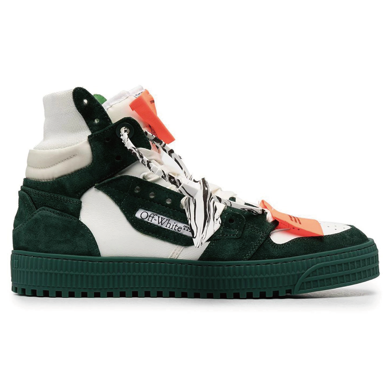 OFF WHITE 21SS 3.0 OFF COURT CANVAS SNEAKERS WHITE GREEN
