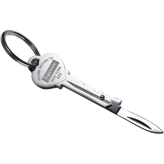 SUPREME 21FW X TIFFANY & CO RETURN TO TIFFANY HEART KNIFE KEYRING