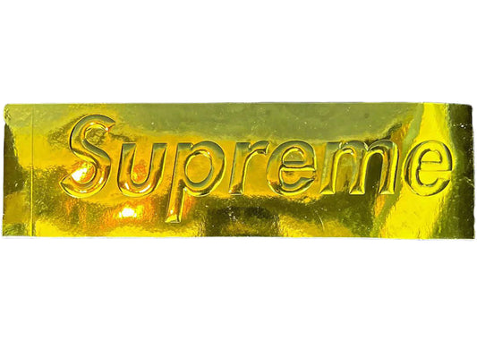 SUPREME 22FW GOLD STICKER