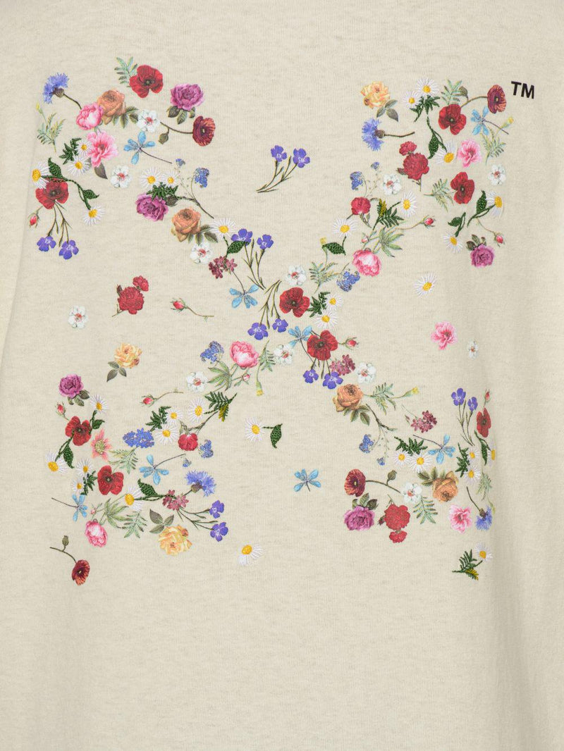 OFF WHITE 21SS EMBR ARROW FLOWERS CASUAL TEE - CONCEPTSTOREHK