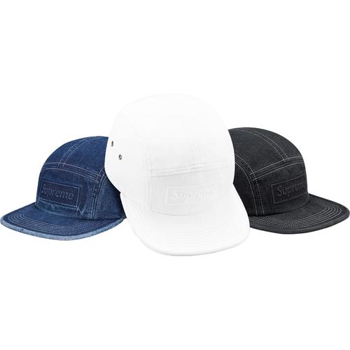 SUPREME EMBOSSED STONE WASHED CAP WHITE