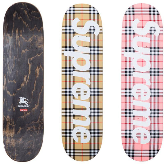 SUPREME 22SS BURBERRY SKATEBOARD