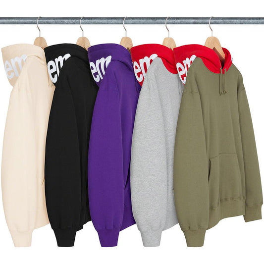 SUPREME 21FW CONTRAST HOODED SWEATSHIRT