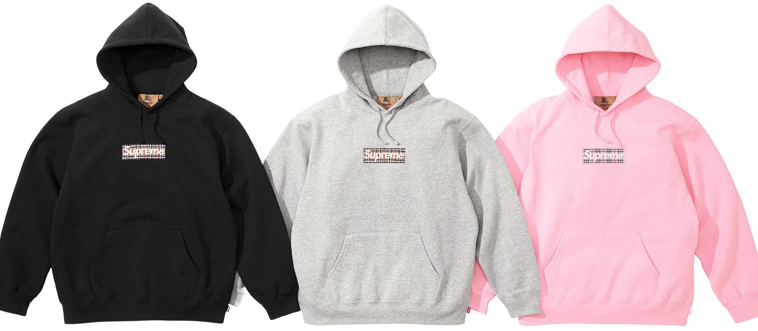 Burberry Box Burberry X Supreme Sweatshirt Supreme Burberry Box