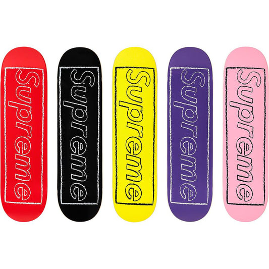 SUPREME 21SS KAWS CHALK LOGO SKATEBOARD - CONCEPTSTOREHK