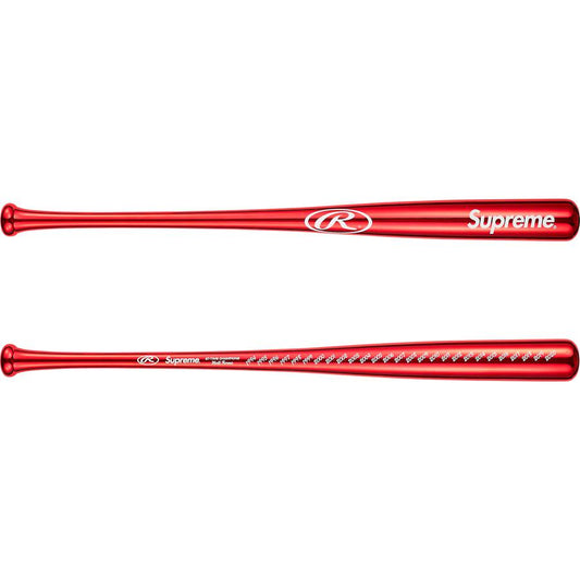 SUPREME 21SS RAWLINGS CHROME MAPLE WOOD BASEBALL BAT RED - CONCEPTSTOREHK