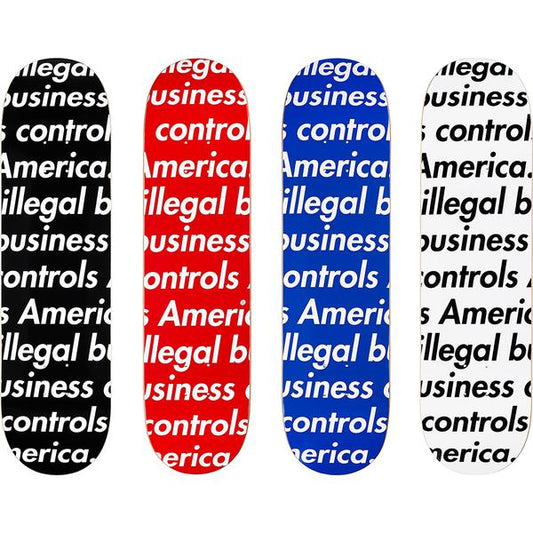 SUPREME 18SS ILLEGAL BUSINESS SKATEBOARD SET