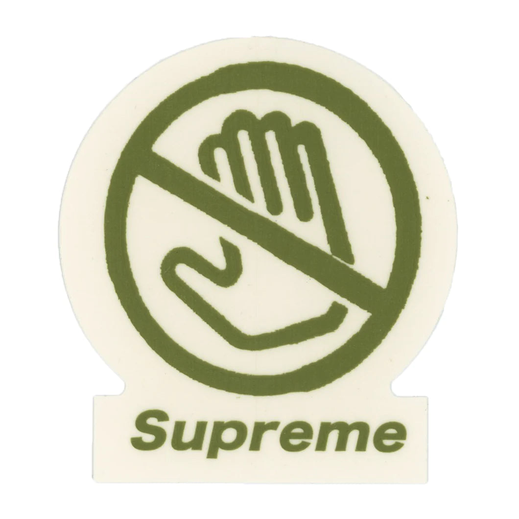 SUPREME 22FW WARNING STICKER