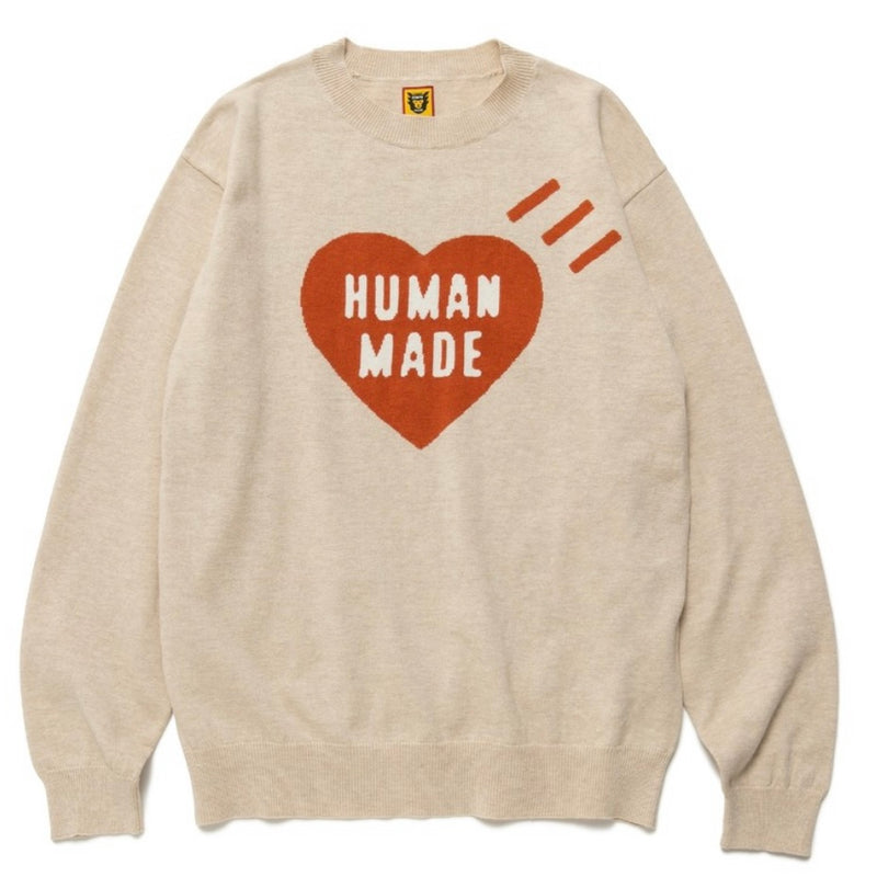 HUMAN MADE 22FW HEART L/S KNITWEAR (HM24CS032)