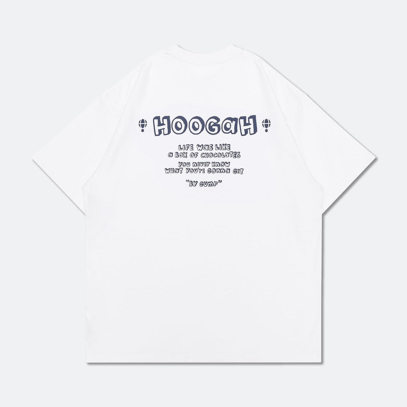 HOOGAH 22FW "GUMP" S/S TEE "WHITE"
