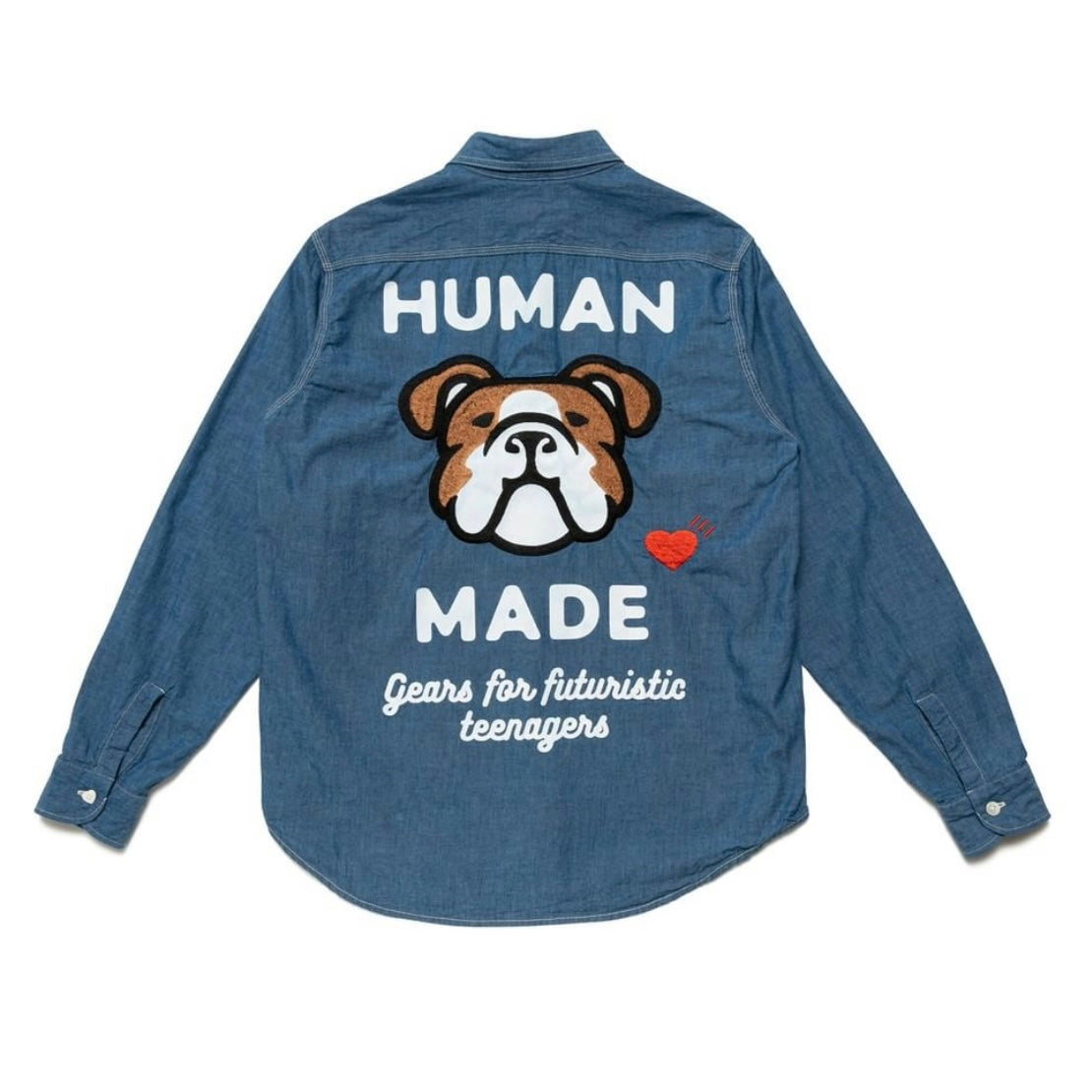 HUMAN MADE 21FW CHAMBRAY L/S SHIRT INDIGO