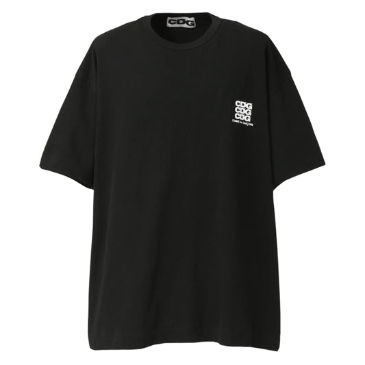COMME DES GARCONS CDG TRIPLE LOGO OVERSIZED TEE