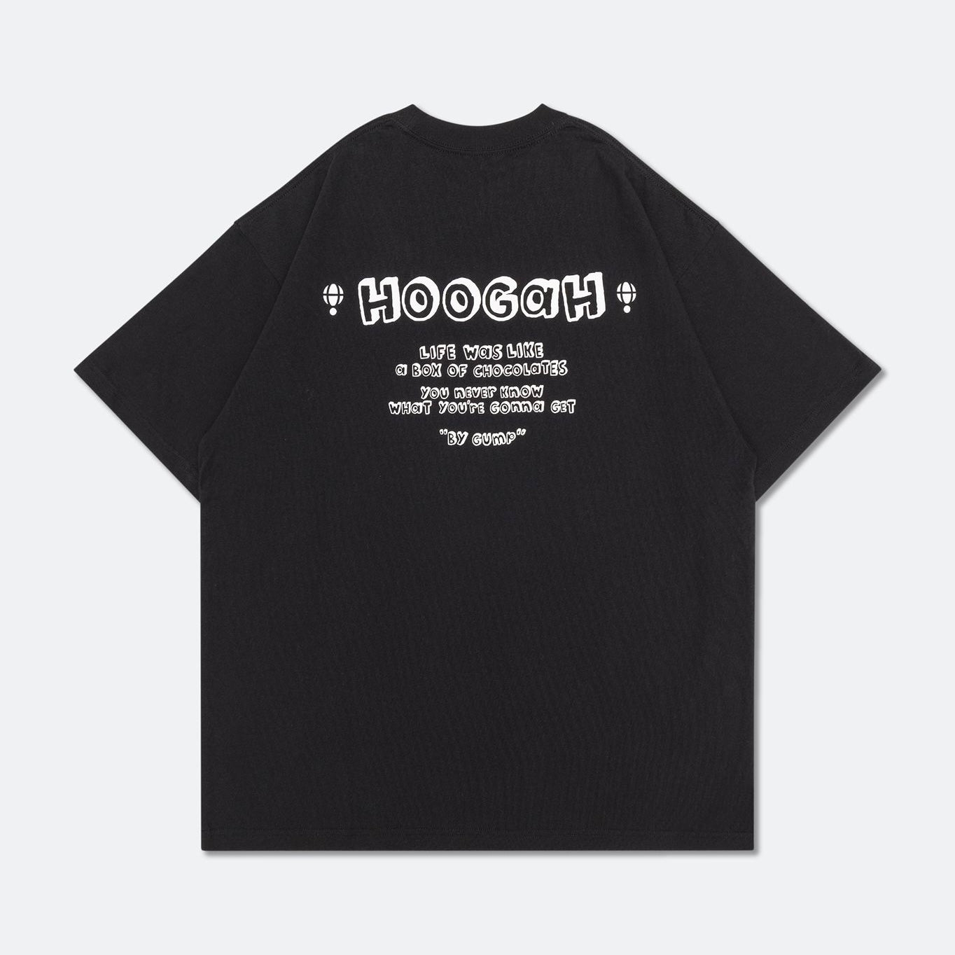 HOOGAH 22FW "GUMP" S/S TEE "BLACK"