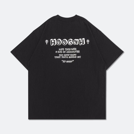 HOOGAH 22FW "GUMP" S/S TEE "BLACK"