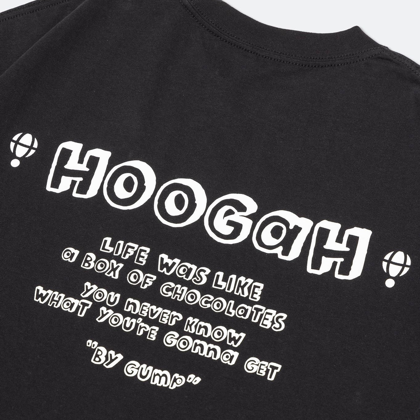 HOOGAH 22FW "GUMP" S/S TEE "BLACK"