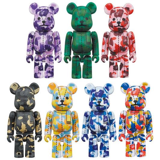 BE@RBRICK X A BATHING APE 28TH ANNIVERSARY #4 盲盒 (BAPE CAMO)