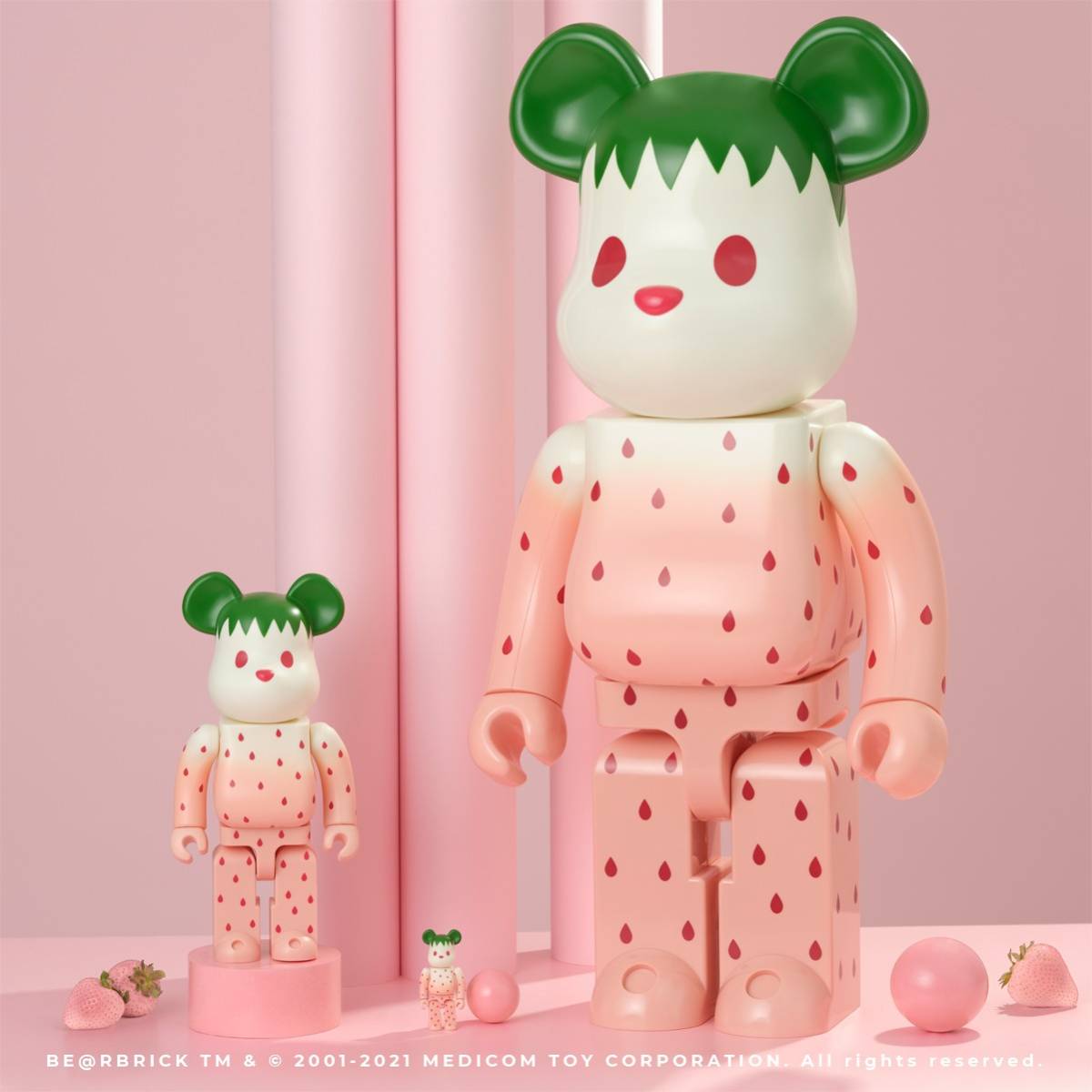 BE@RBRICK X CLOT STRAWBERRY AND YELLOW WATERMELON 