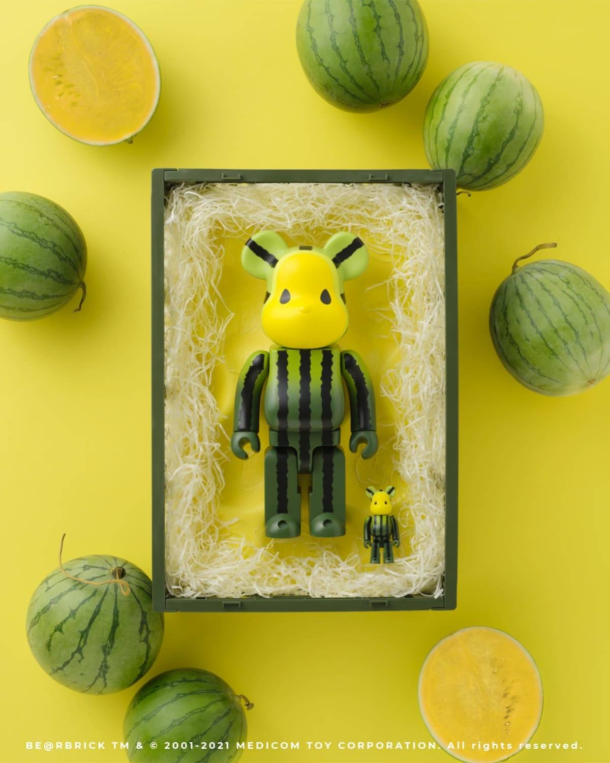 BE@RBRICK X CLOT STRAWBERRY AND YELLOW WATERMELON 